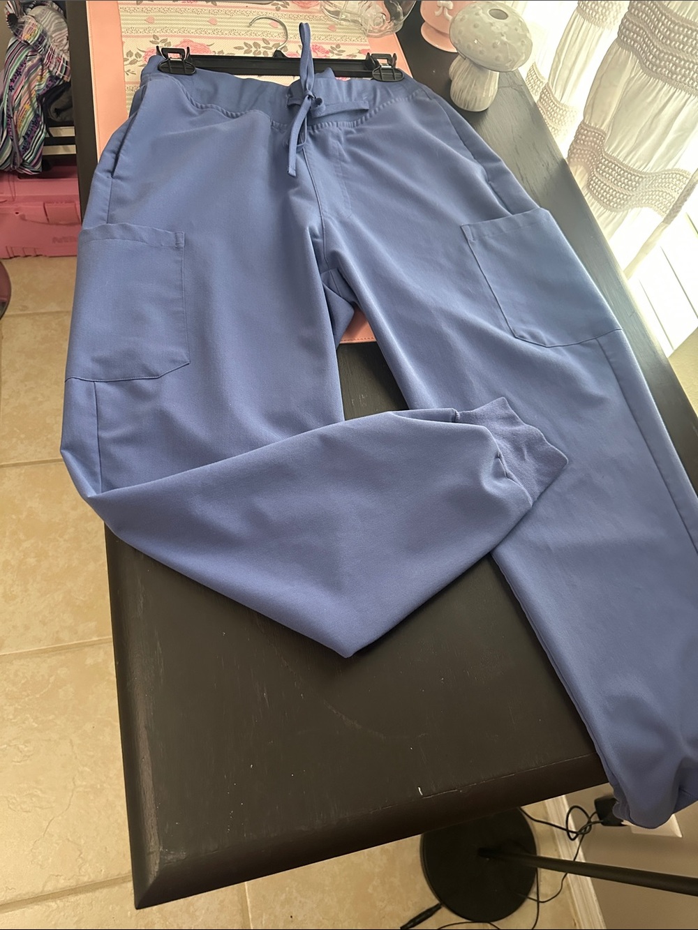 Ladies scrub pants Sz M by Mandala- deep periwinkle New
